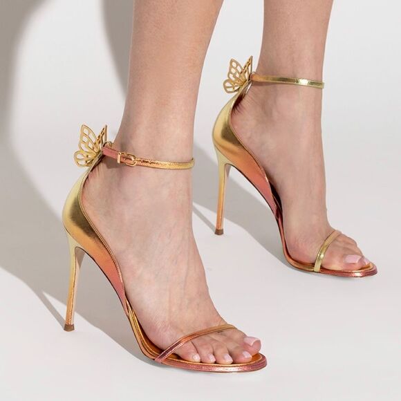 Sophia Webster Mariposa Metallic Leather Sandals size 41 - Picture 2 of 14